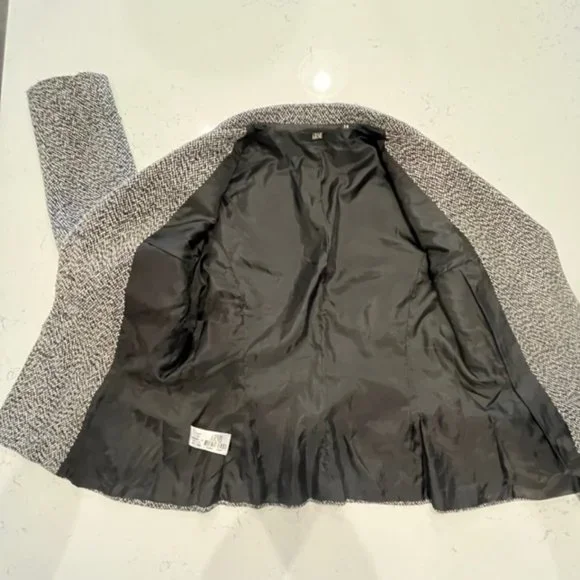 ARMI Size 8 Roxi Blazer Wool Blend Tweed Button Up Coat Jacket - Picture 7 of 13